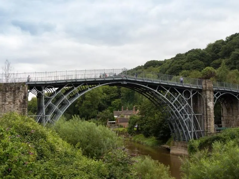 Ironbridge spanning a river