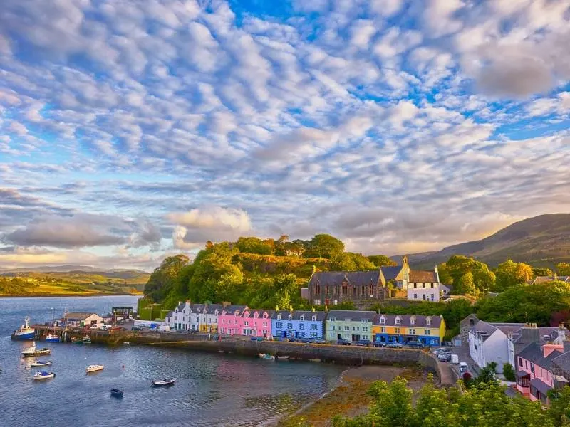 Portree on the Isle of Skye a popular destination on any UK bucket list