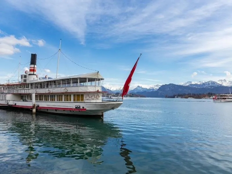 Sail across Lake Lucerne Switzerland