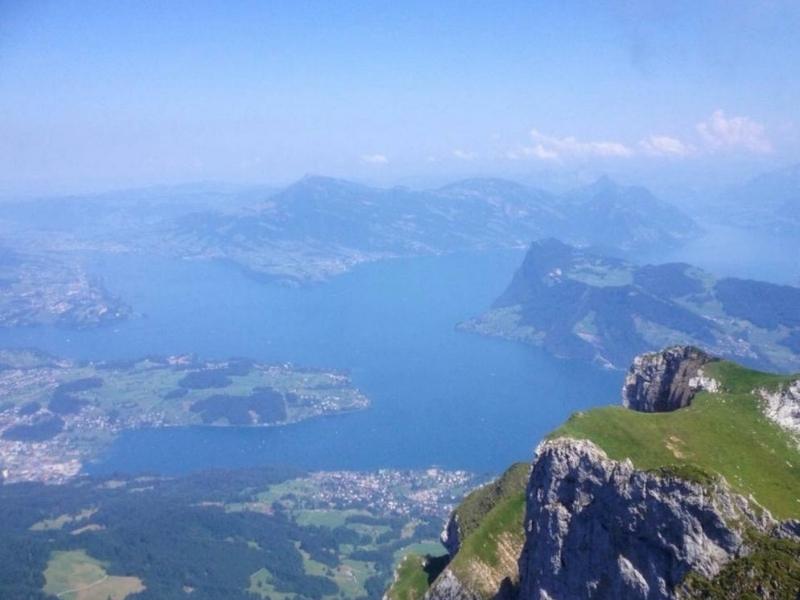 Views from Mount Pilatus you can see on the Golden Round Trip to Mount Pilatus