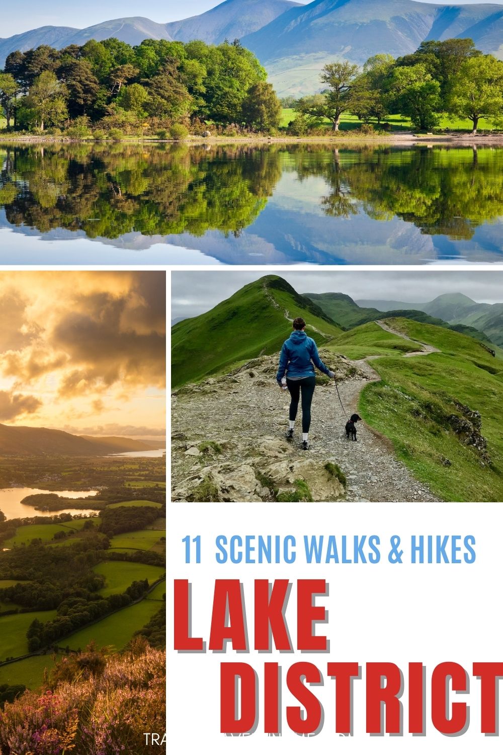 Lake District England Best Walks Map