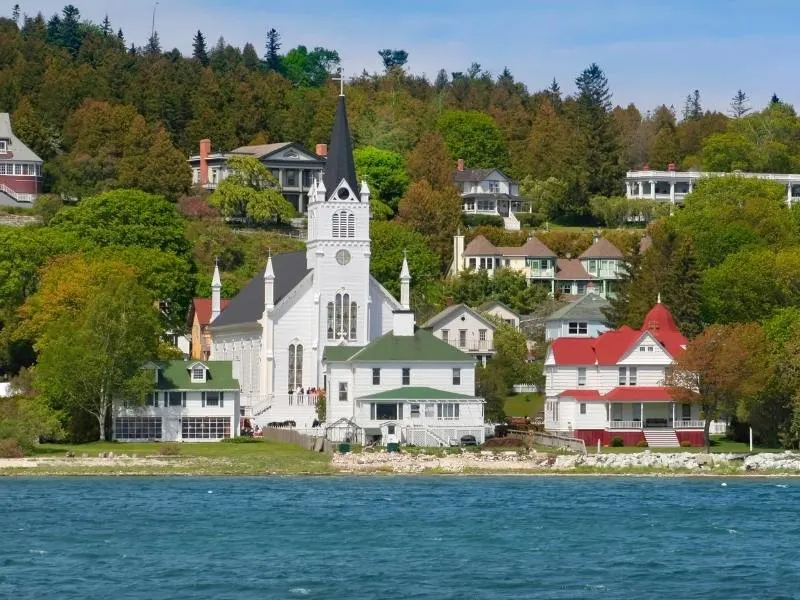 Houses on Mackinac Island