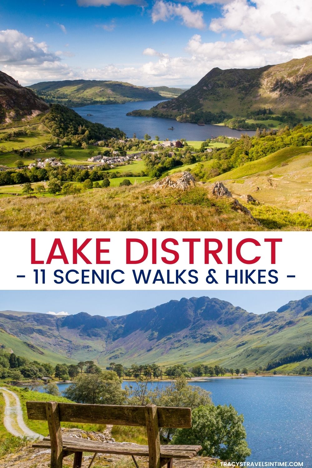 Lake District England Best Walks Map