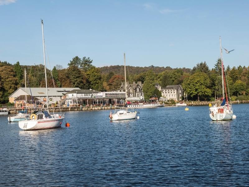 Boats on the lake at Lakeside