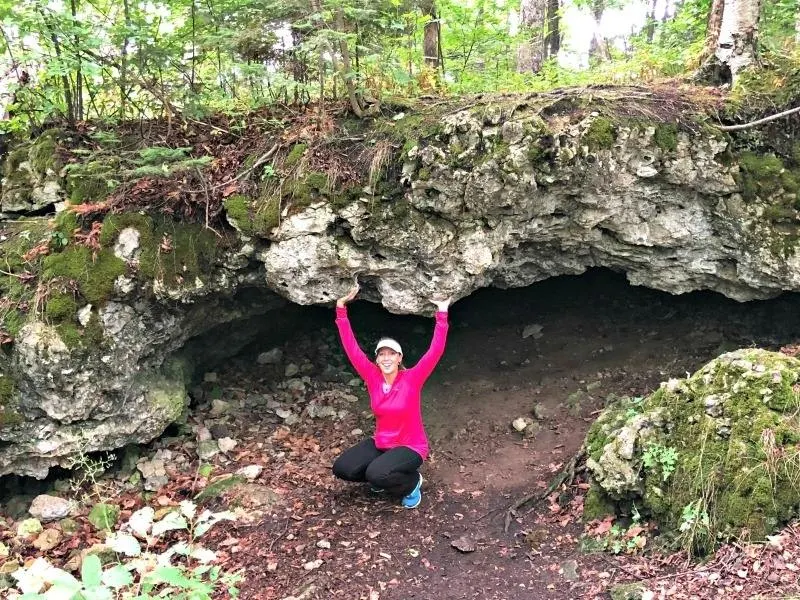 A cave on Mackinac Island