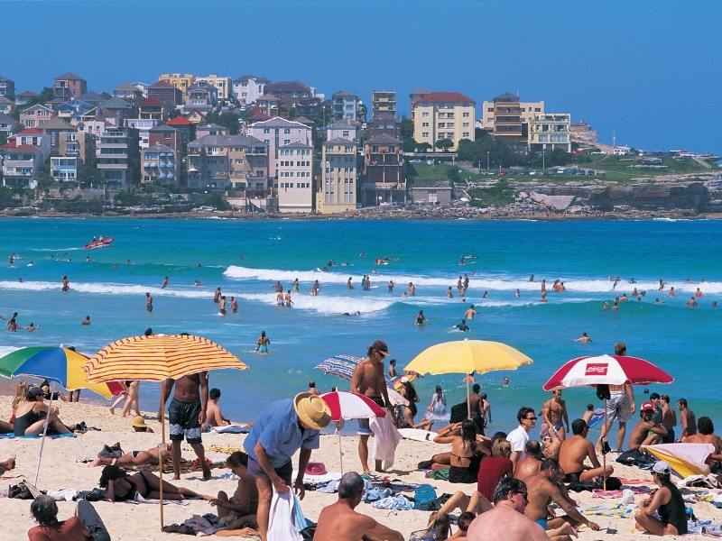 Bondi Beach in Sydney Australia is one of Australia's most famous beaches