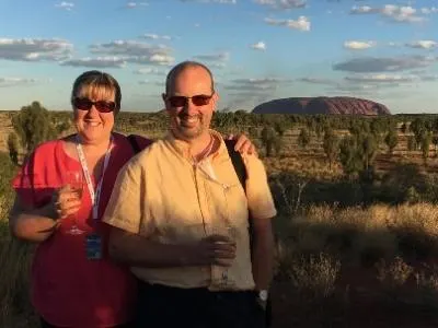 Tracy and Doug Collins at Uluru