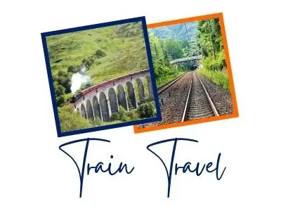 Train Travel Postcard