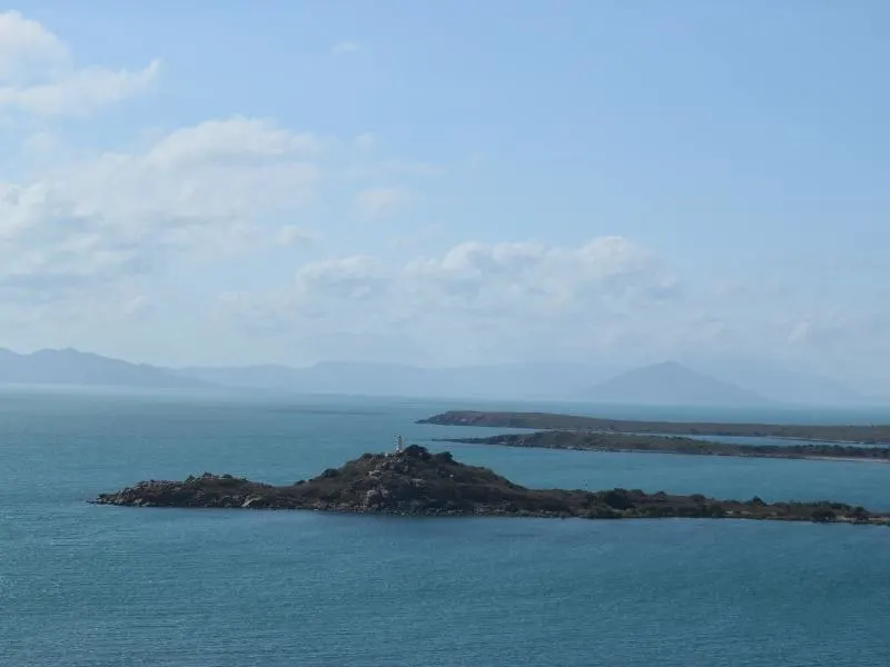 Whitsunday islands view from Bowen