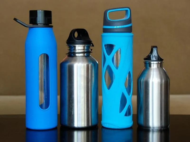 Reusable plastic bottles are a great way to contribute to sustainable travel