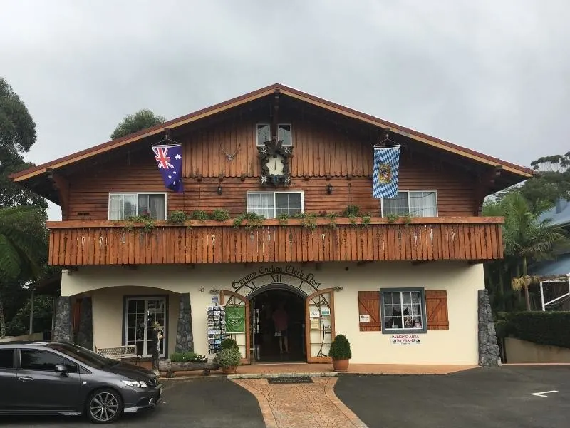 Tamborine Mountain Gallery Walkway Swiss chalet.