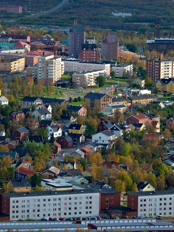 Kiruna Sweden as seen in a Nordic Noir Netflix series.