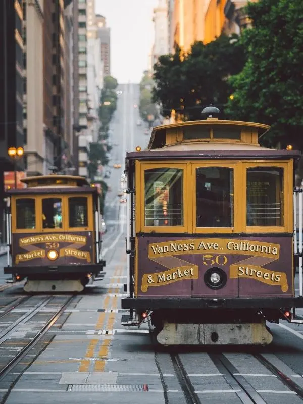 San Francisco street cars.