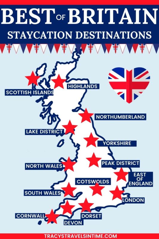 Discover the best of Britain with these beautiful destinations perfect for a staycation vacation. Includes guides to the Lake District, Peak District, Cornwall, Devon and many more popular UK destinations.
