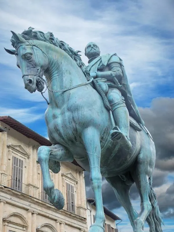 Statue of a Medici in Florence.