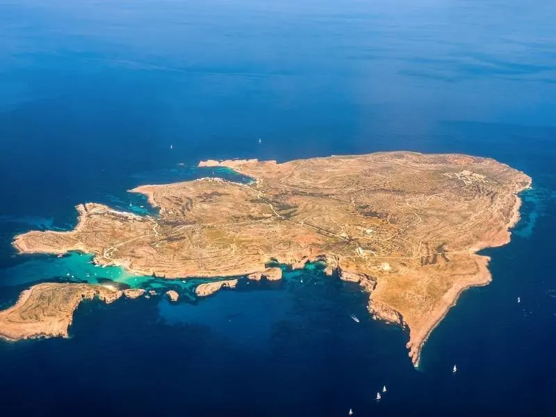 Comino from the air.