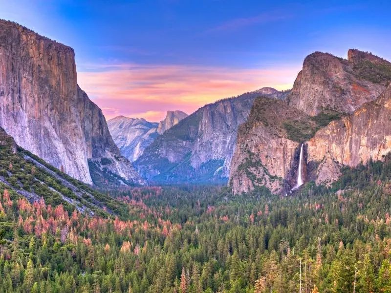 El Capitan rock face and view of Yosemite National Park and star of one of the hit travel documentaries on Netflix in 2021.