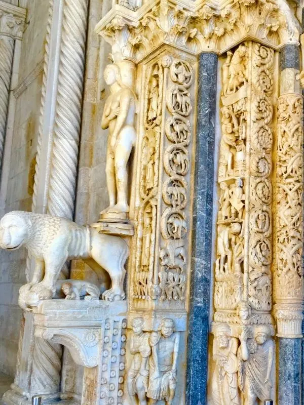 Interior of the Cathedral of St Lawrence in Trogir.