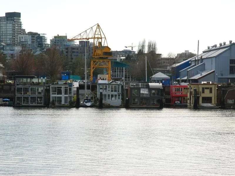 Floating houses in Vancouver.