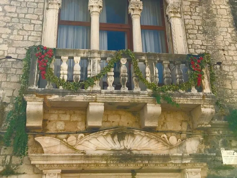 Balcony in Trogir Croatia.