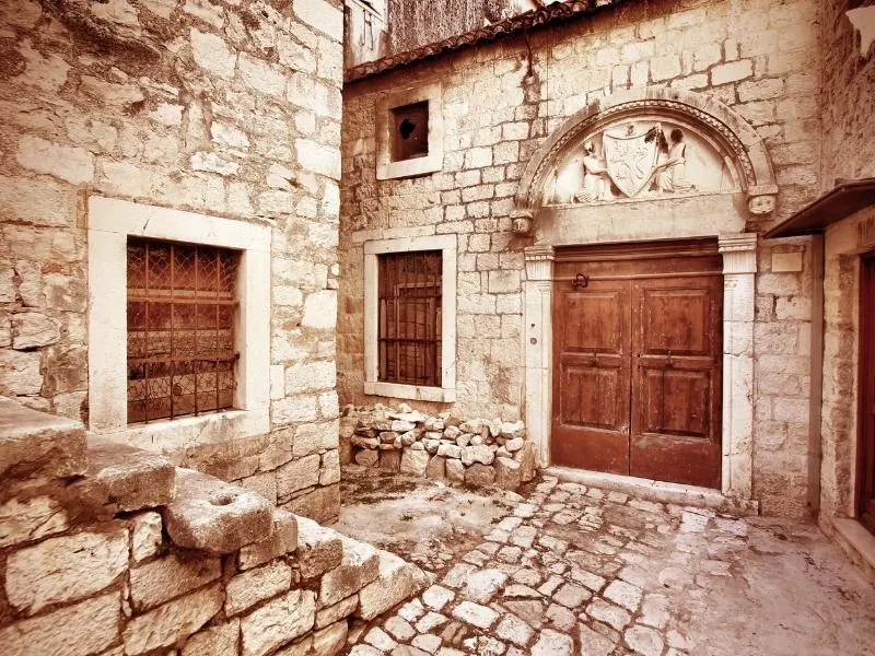 Ancient city of Trogir in Croatia.