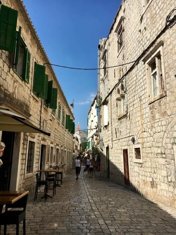 Trogir streets Croatia.