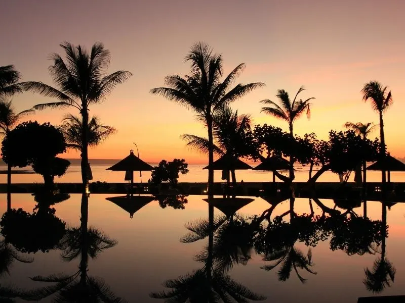 Bali sunset view.