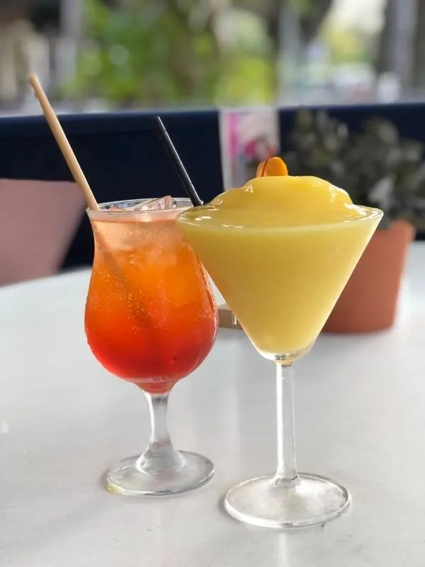 Cocktails in Port Douglas .