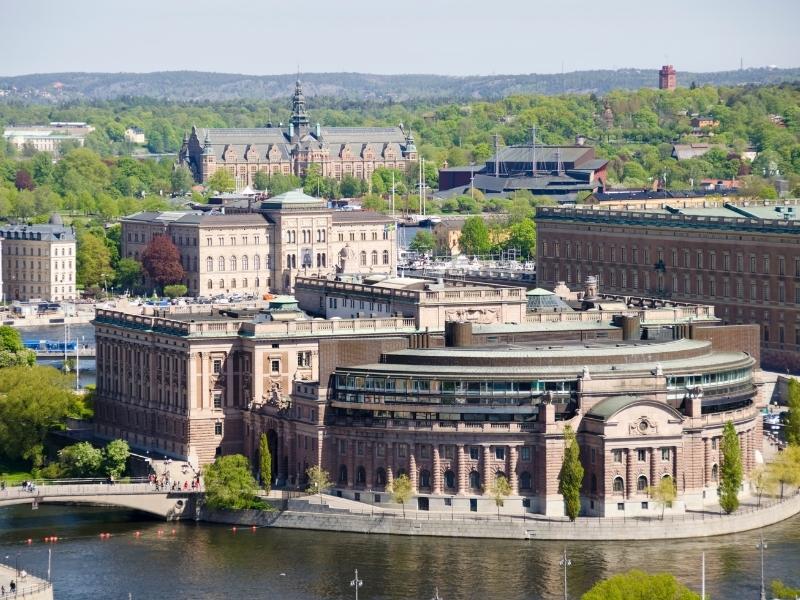 Drottingholm Palace in Stockholm Sweden.