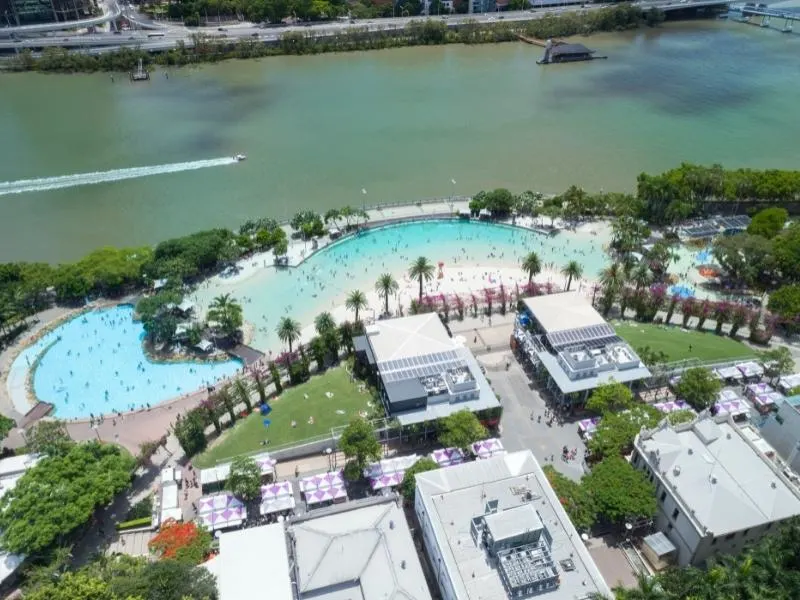 Streets Beach Pool at South Bank Brisbane.