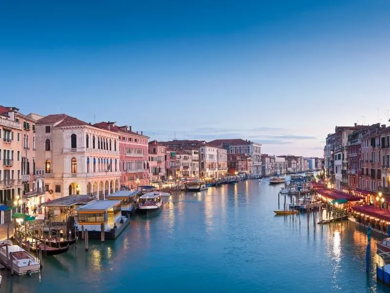 The Grand Canal in Venice.