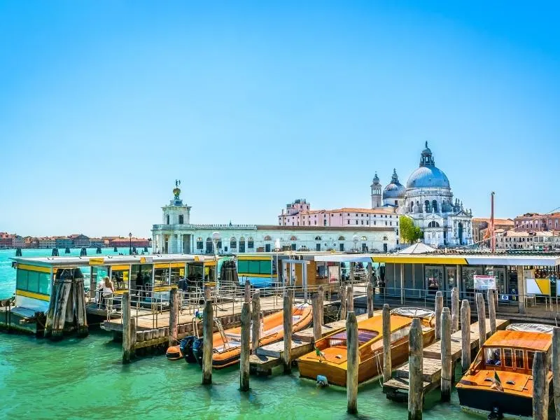 Views over Venice Italy.