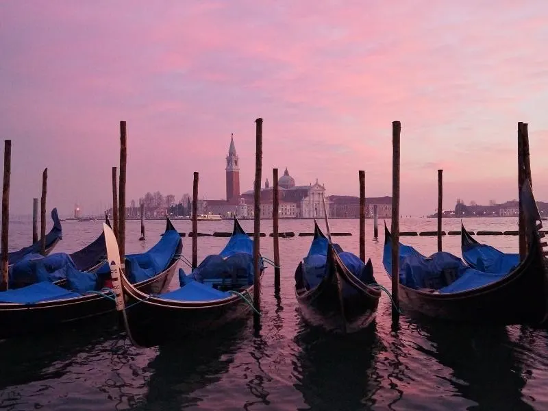 venice gondolas.