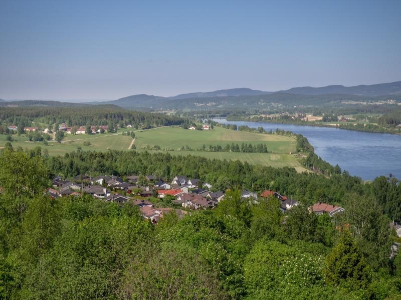 A view of the Norwegian town of Skarnes.