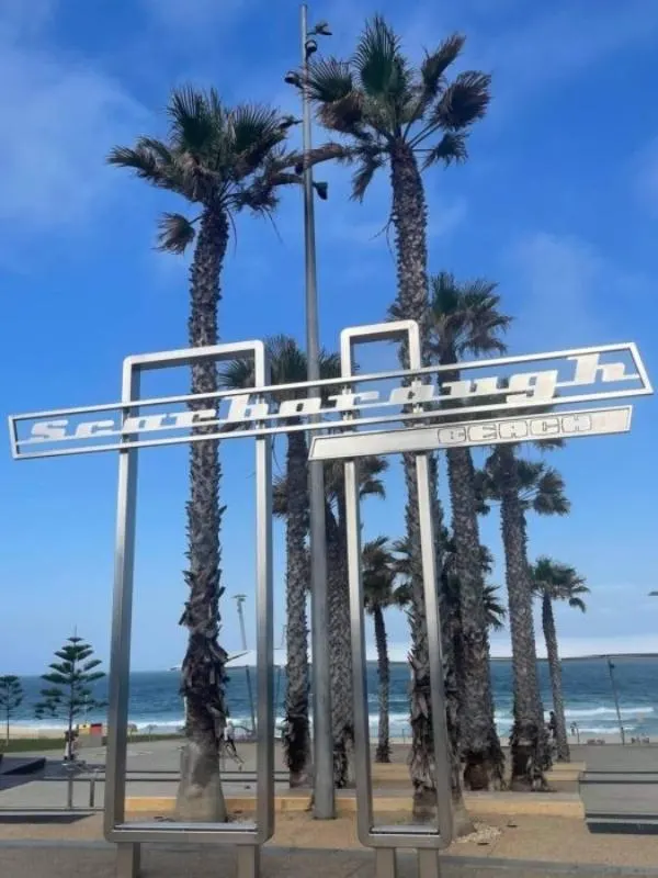 Scarborough Beach sign.