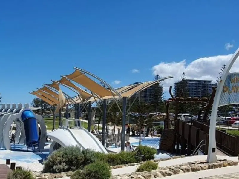 Whale playground at Scarborough Beach.