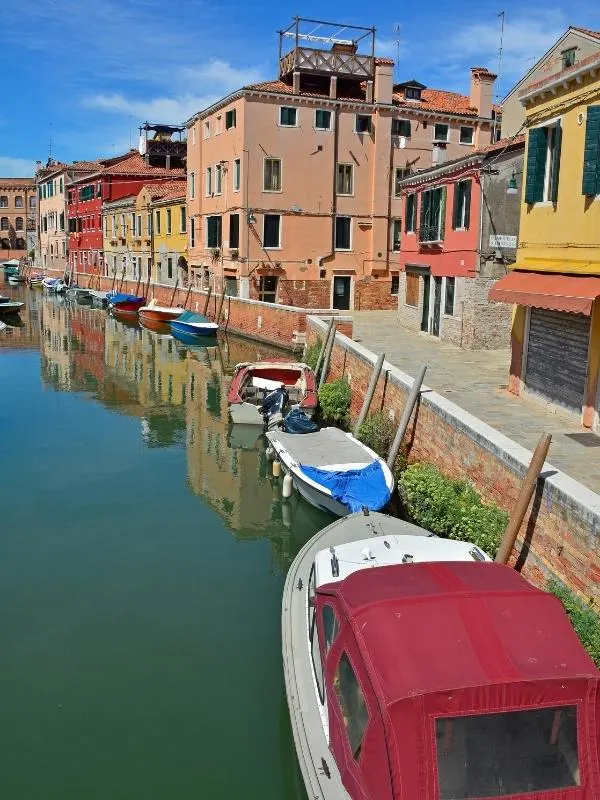 Canal in Dorsoduro arguably one of the best places to stay in Venice.