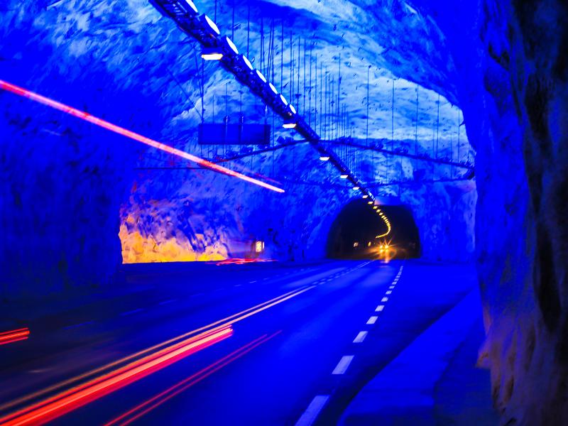 Laerdal tunnel in Norway.
