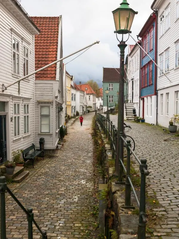 Street view in Nordnes Bergen.