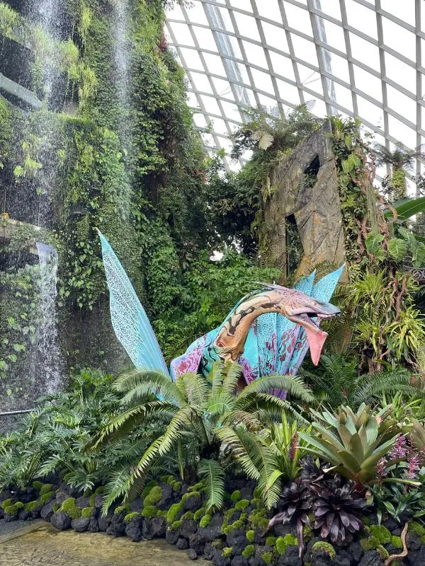Avatar model at the Cloud Forest Singapore.