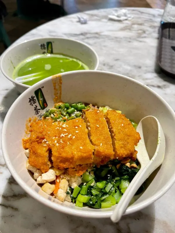 Food at a hawker centre in Singapore.