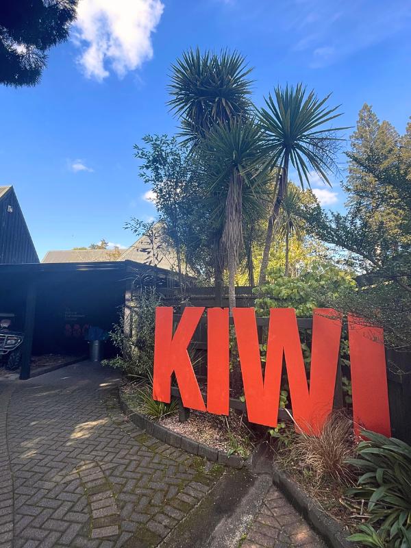 The National Kiwi Hatchery sign.