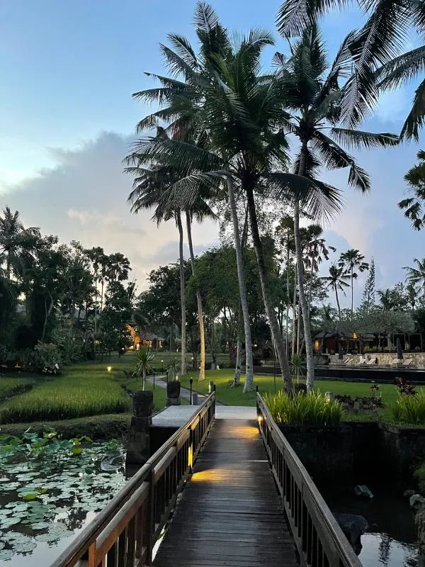 Evening at hotel in Bali