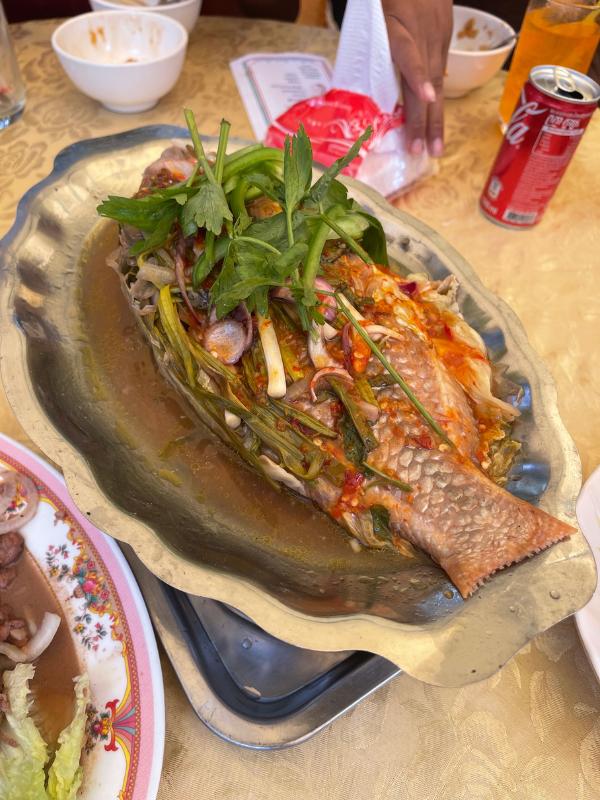 Fish dish in Cambodia