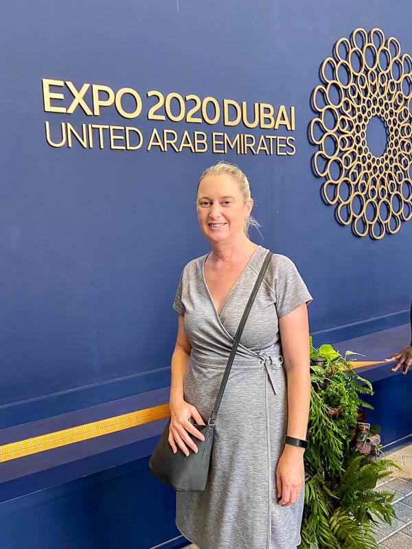 Josie at world expo in Dubai