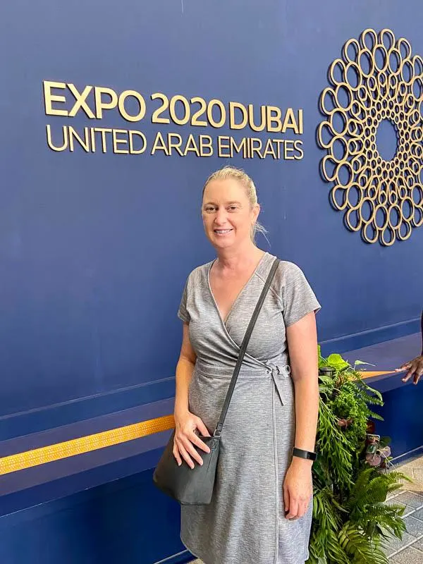 Josie at world expo in Dubai