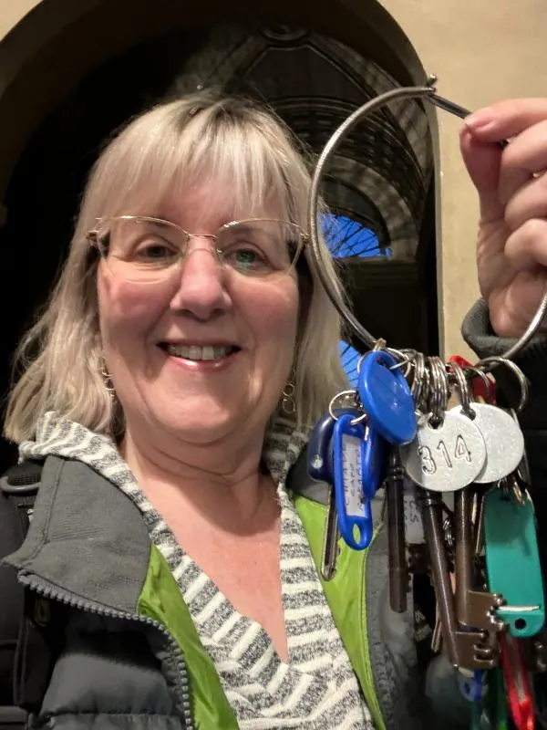 Holding the keys to open the Vatican Museum