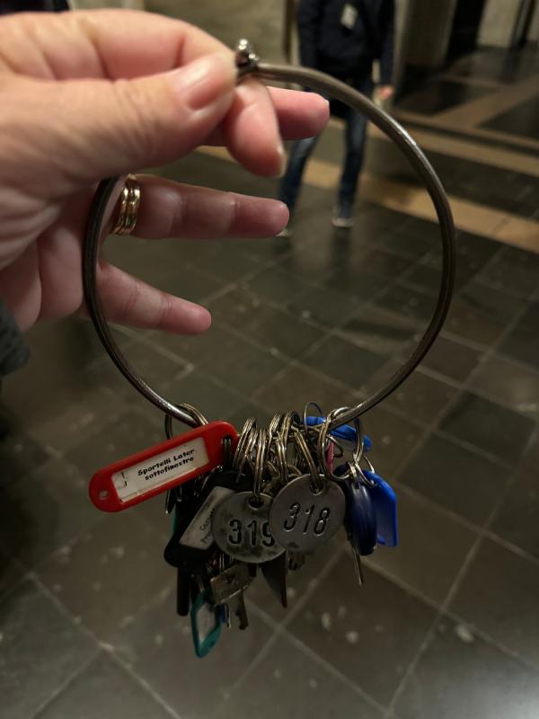 The keys to open the muesum