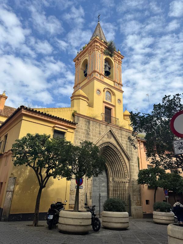 Old yellow church