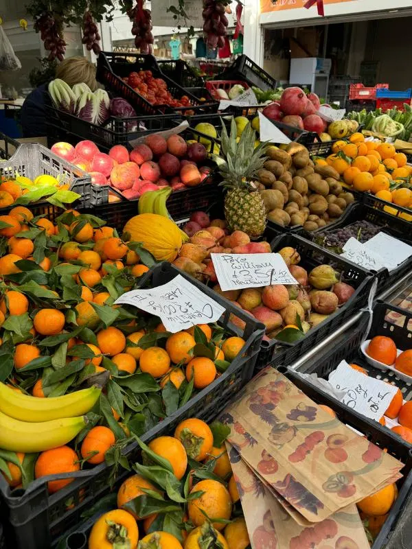 Fruit in a market.